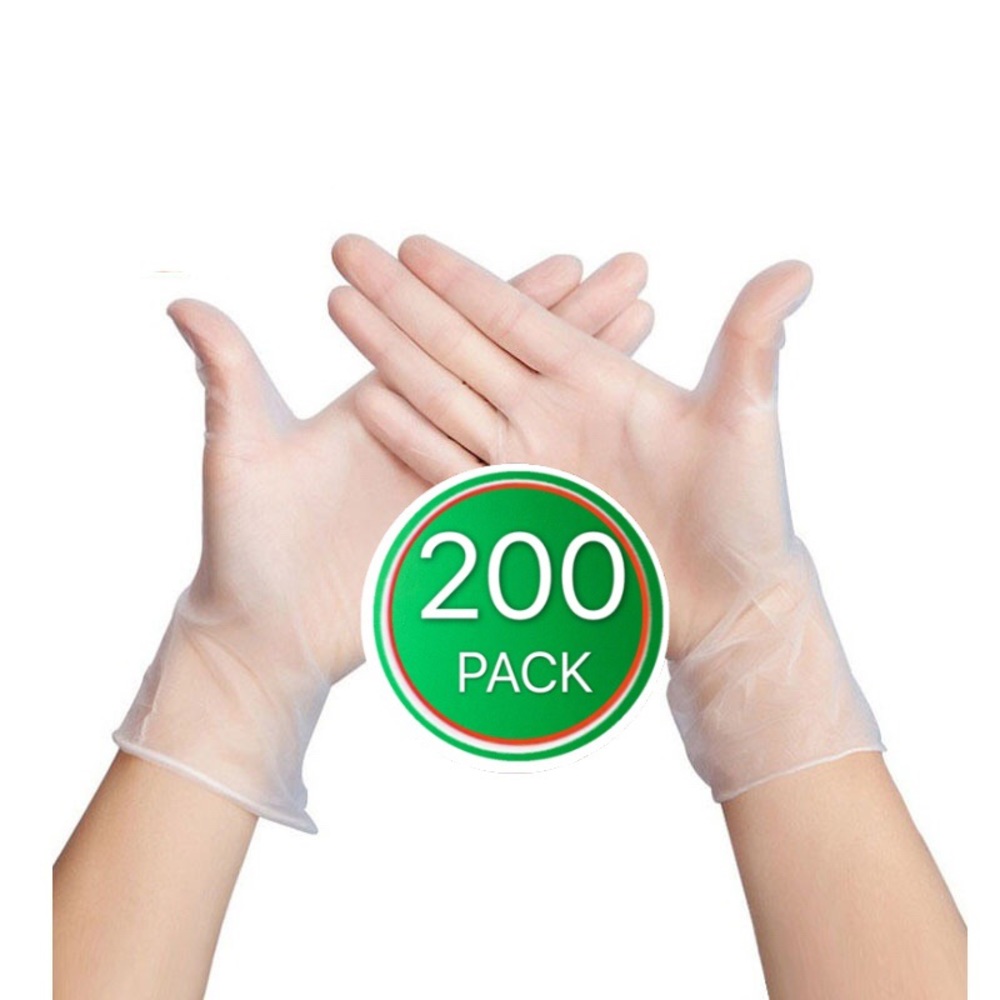 Clear Gloves Powder Free 200 PCS small medium